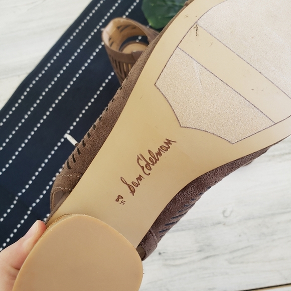 Sam Edelman| Rocco Lace Up Heeled Sandal Size 8.5 - Picture 5 of 7